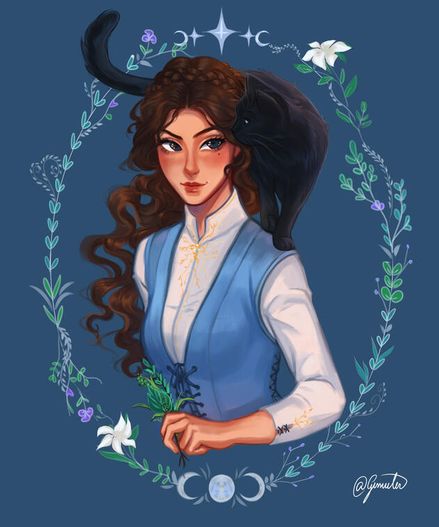 Personalized art: flower arch + pet